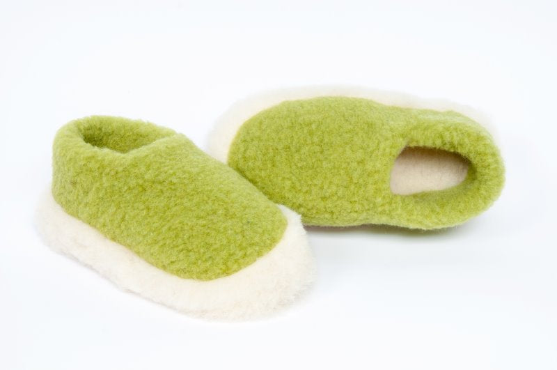 Yoko Wool Slippers Green