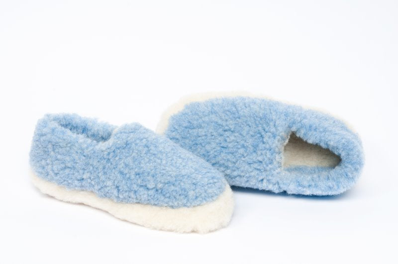 Yoko Wool Slippers Blue