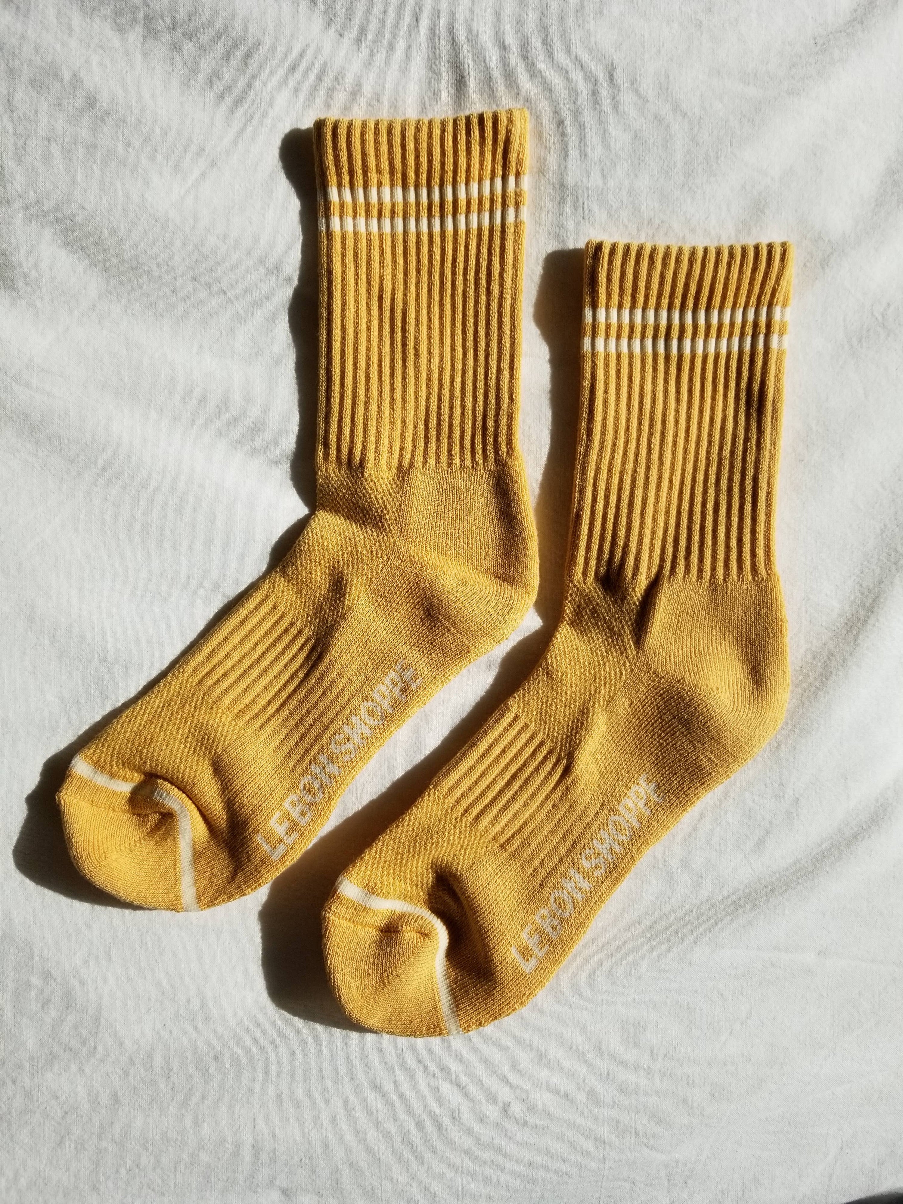 Le Bon Shoppe Boyfriend Socks: Butter