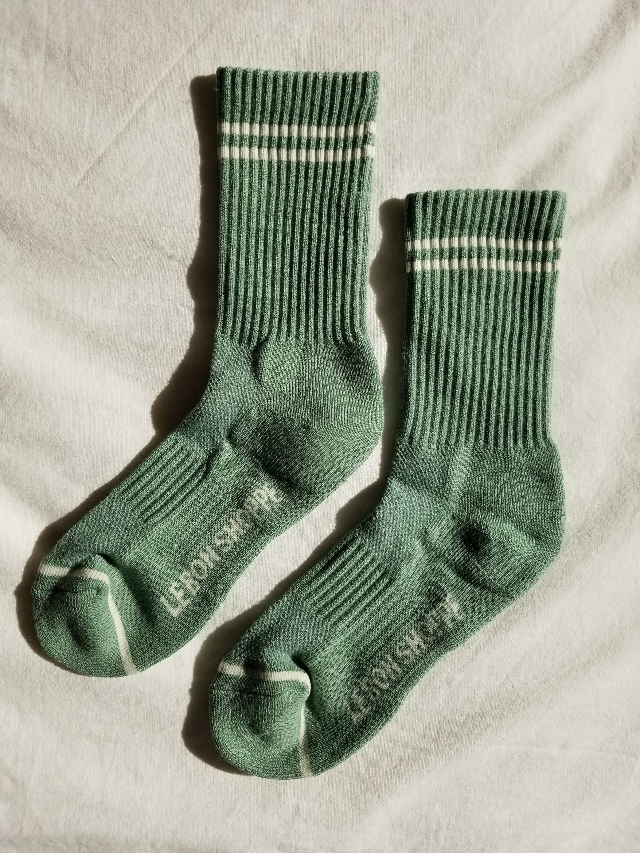 Le Bon Shoppe Boyfriend Socks: Moss