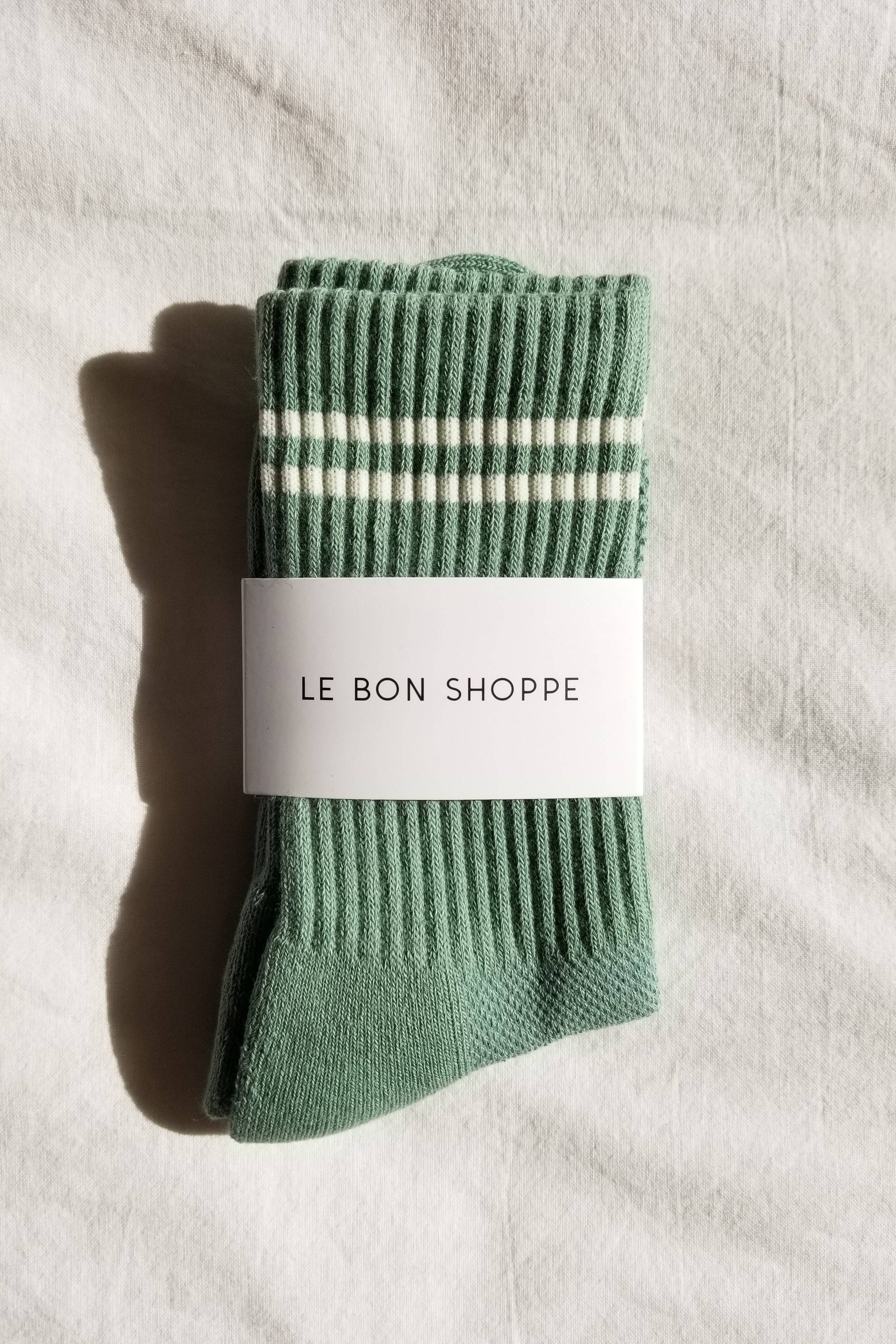 Le Bon Shoppe Boyfriend Socks: Moss