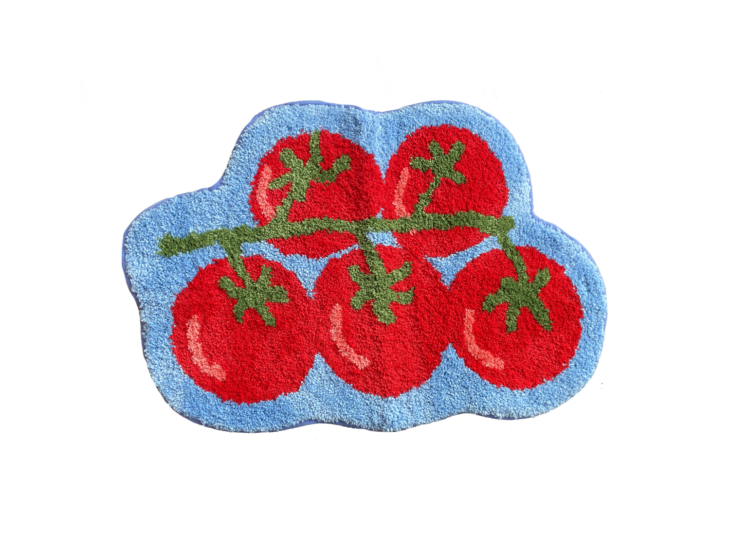 Tomato bath mat