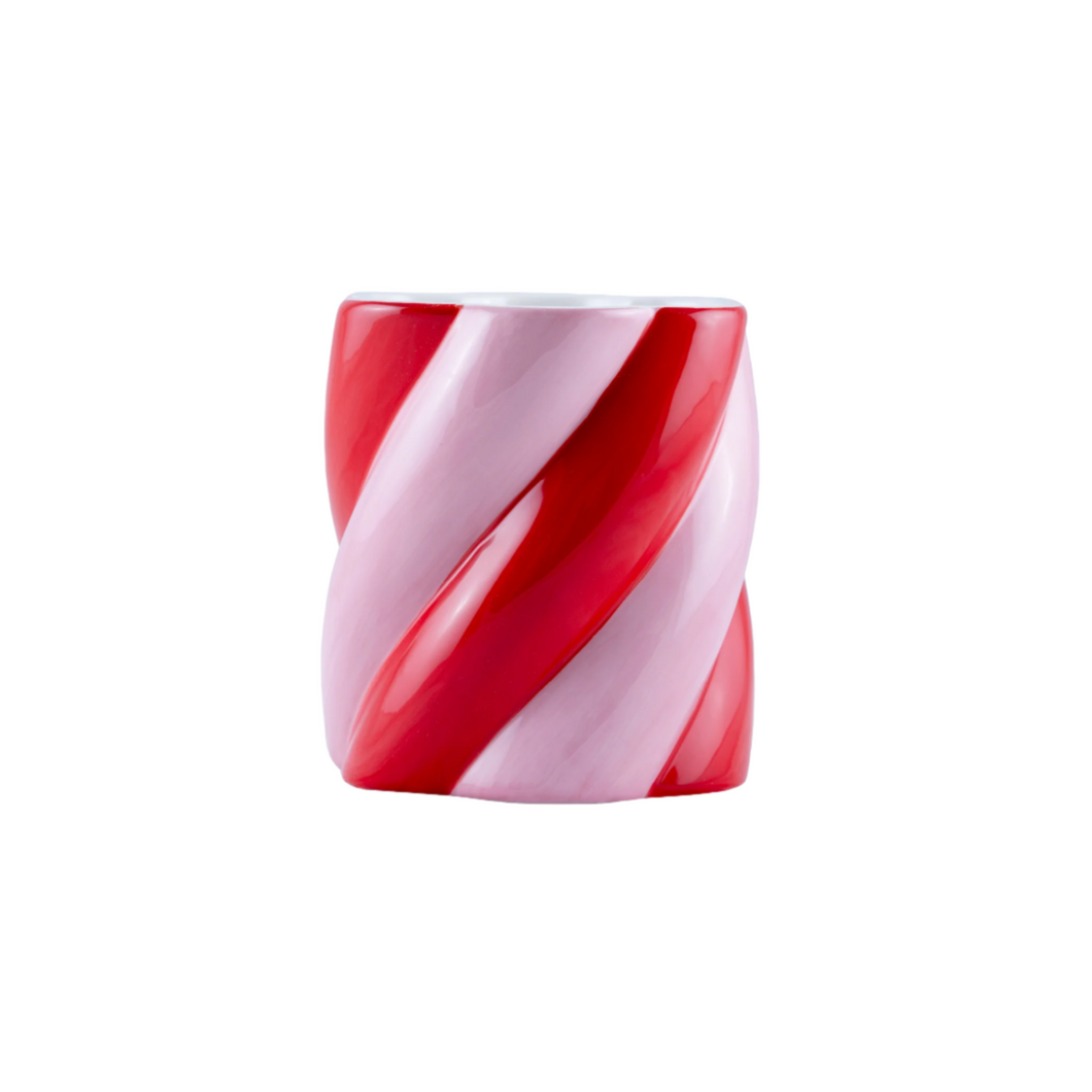 Marshmallow Twist Pot Pink and Red