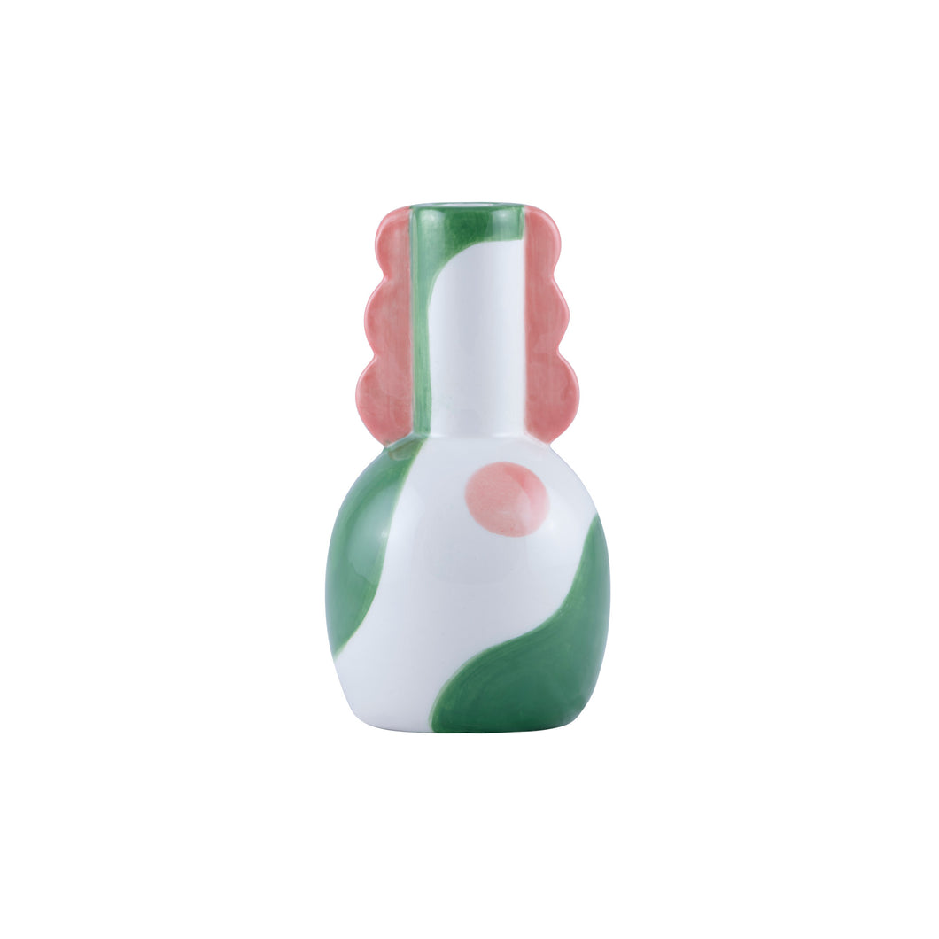 Candle Holder Adelina Pink and Green