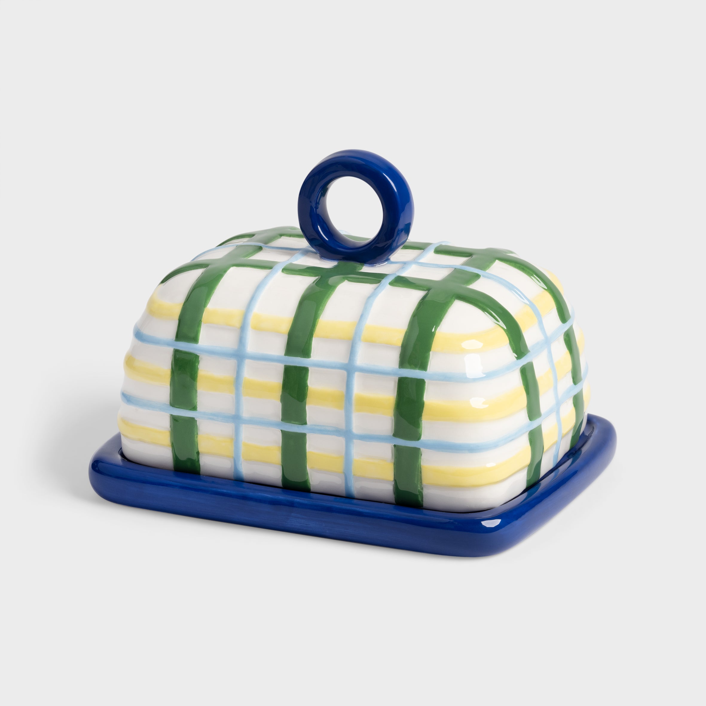 Butter Dish Blue