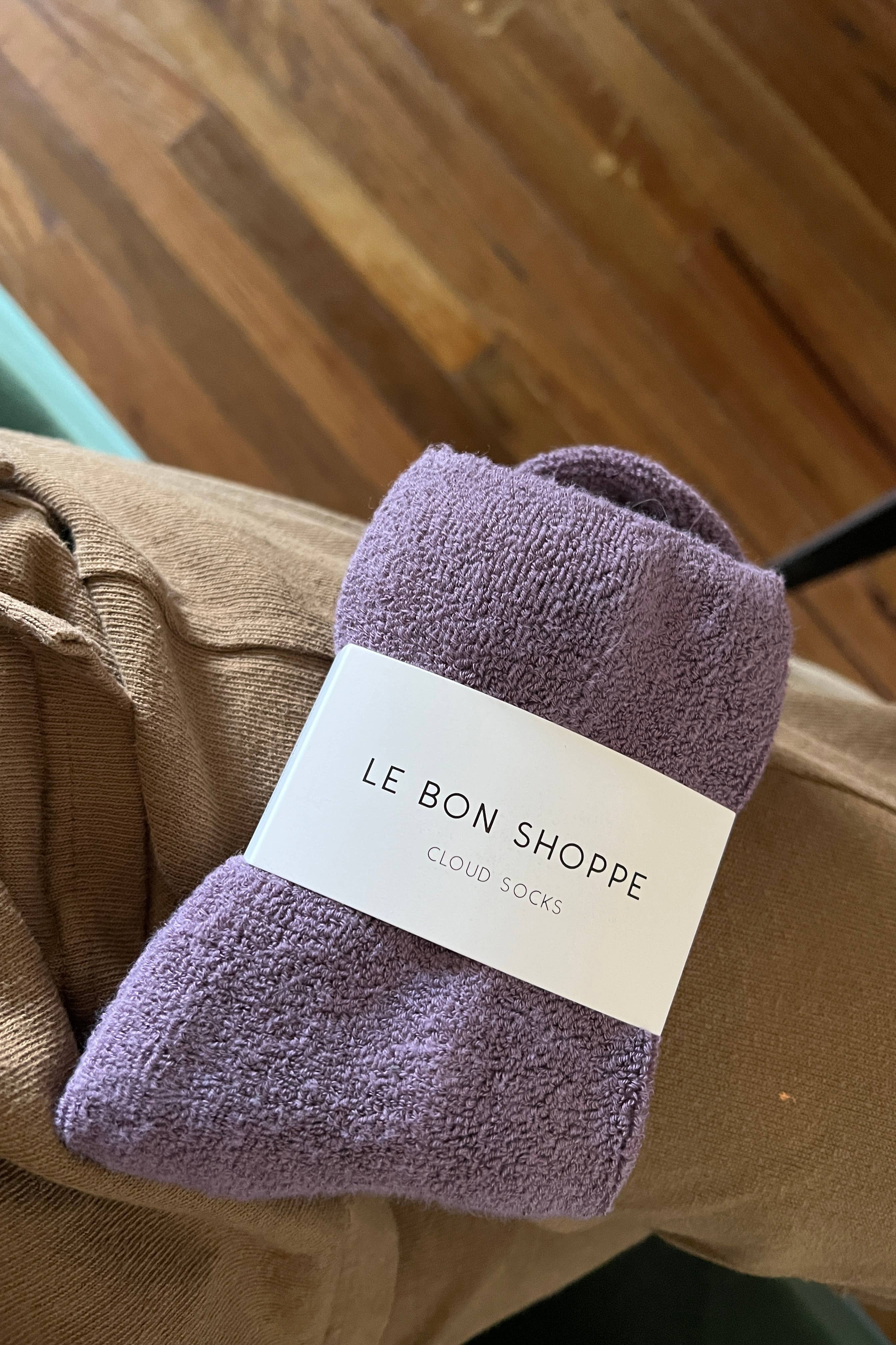 Le Bon Shoppe Cloud Socks: Plum