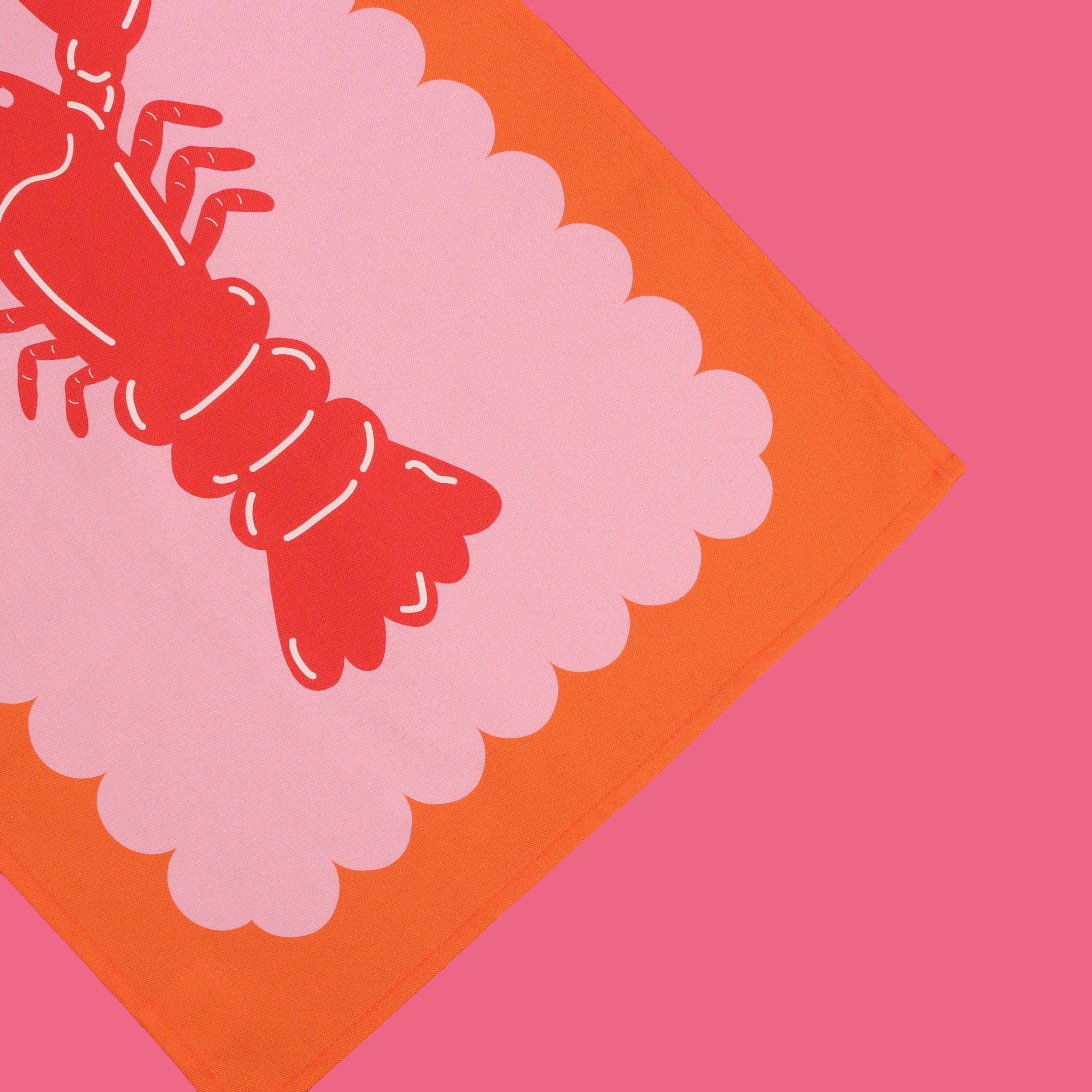 Lobster Scallop Tea Towel