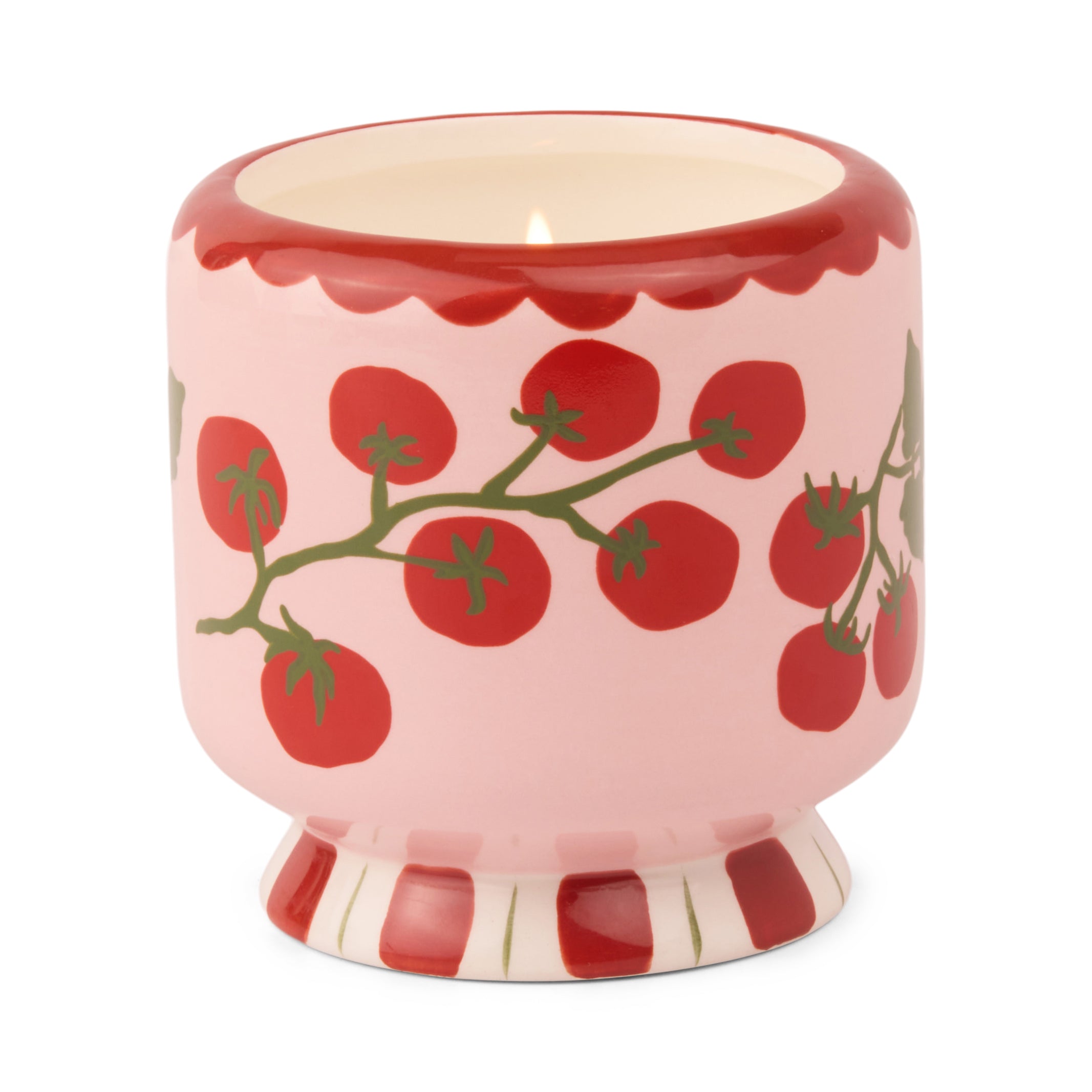 Adopo Tomato Vine Ceramic Boxed Candle - Heirloom Tomato