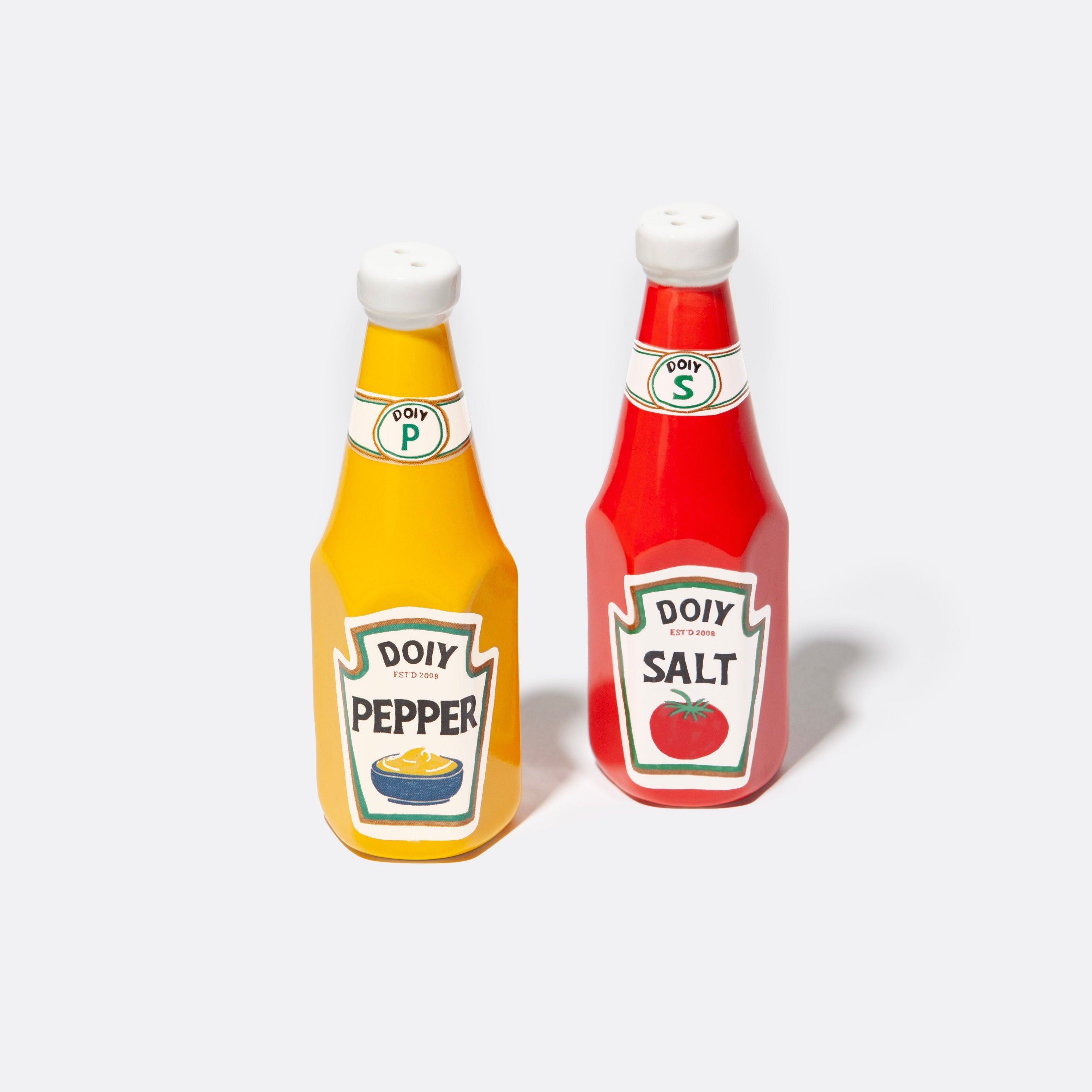 Sauce Salt and Pepper Shakers