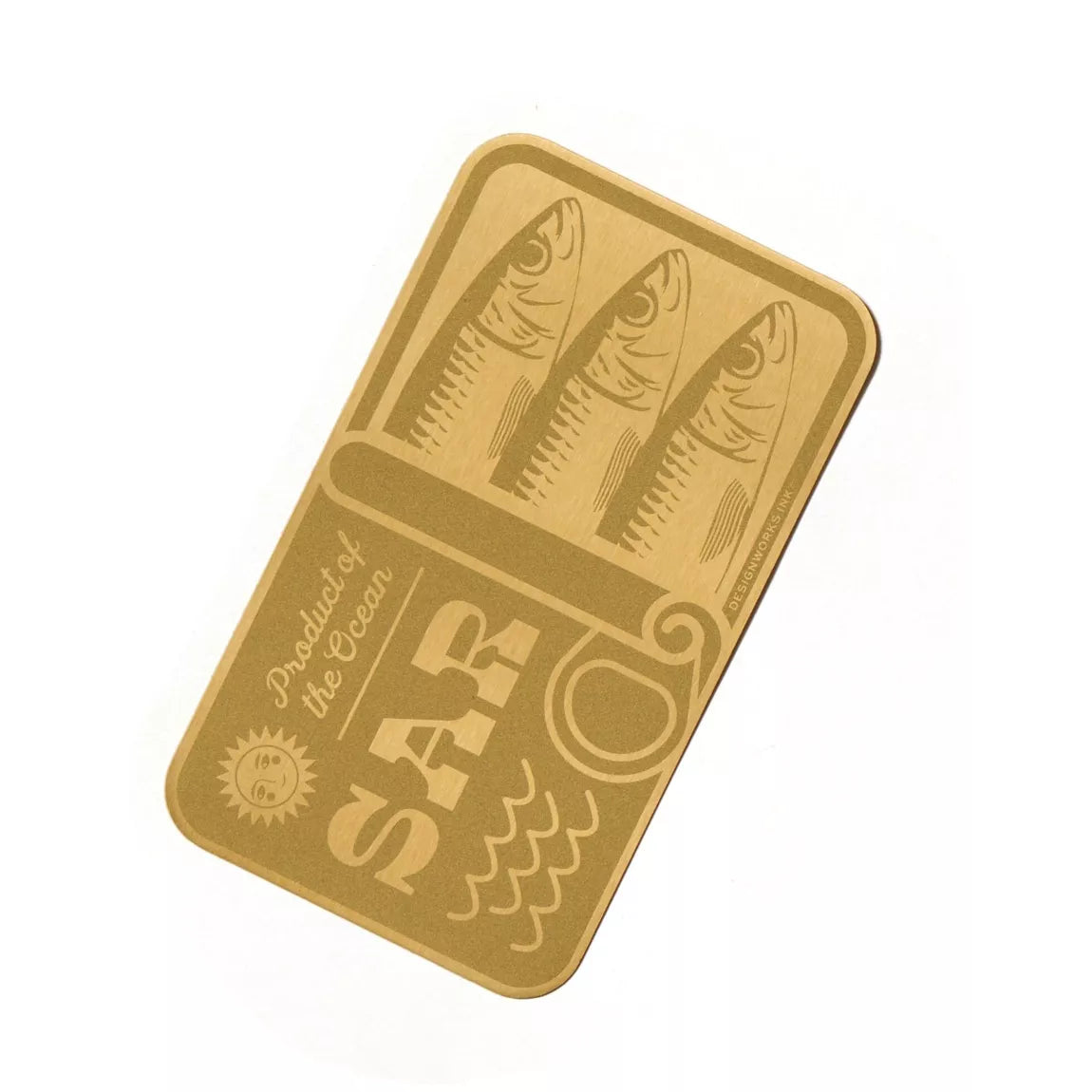 Brass Bookmark Sardines