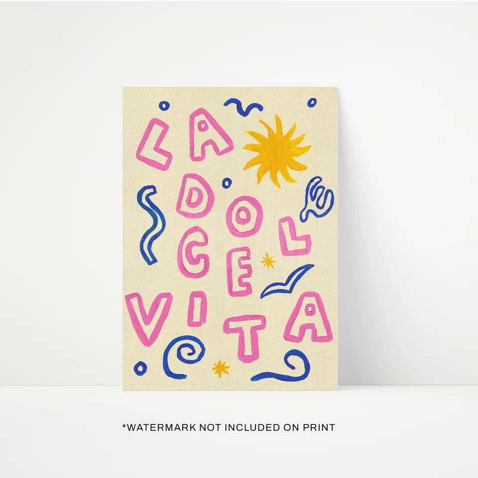 La Dolce Vita Print A3