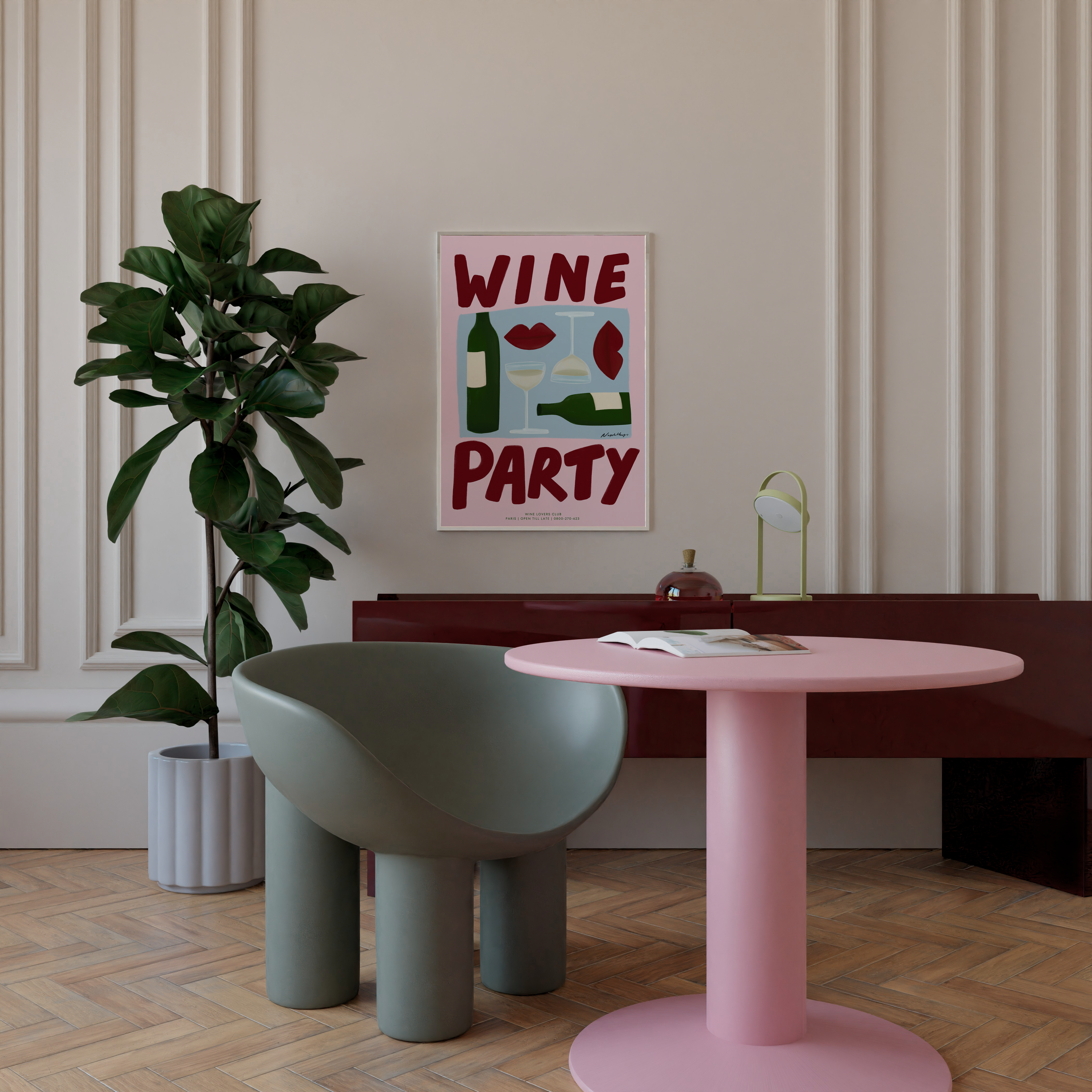 Wine Party Pink