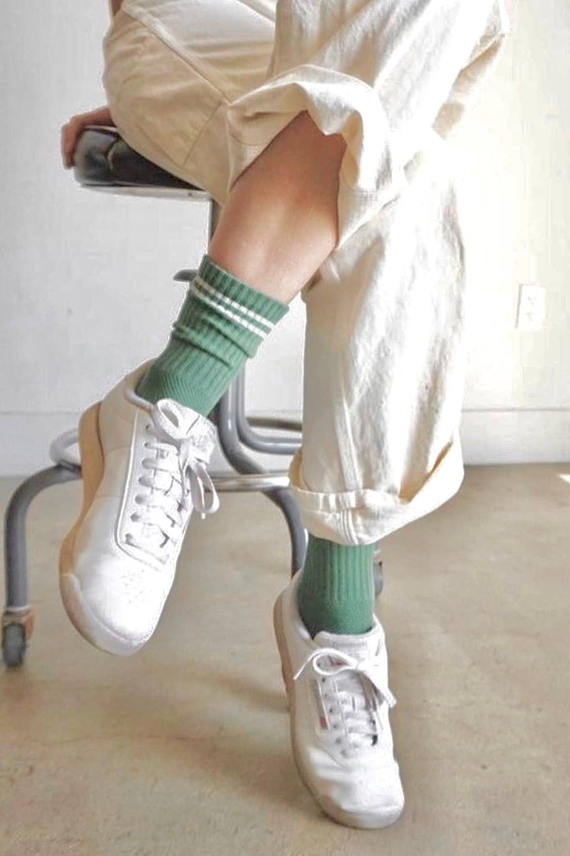 Le Bon Shoppe Boyfriend Socks: Moss