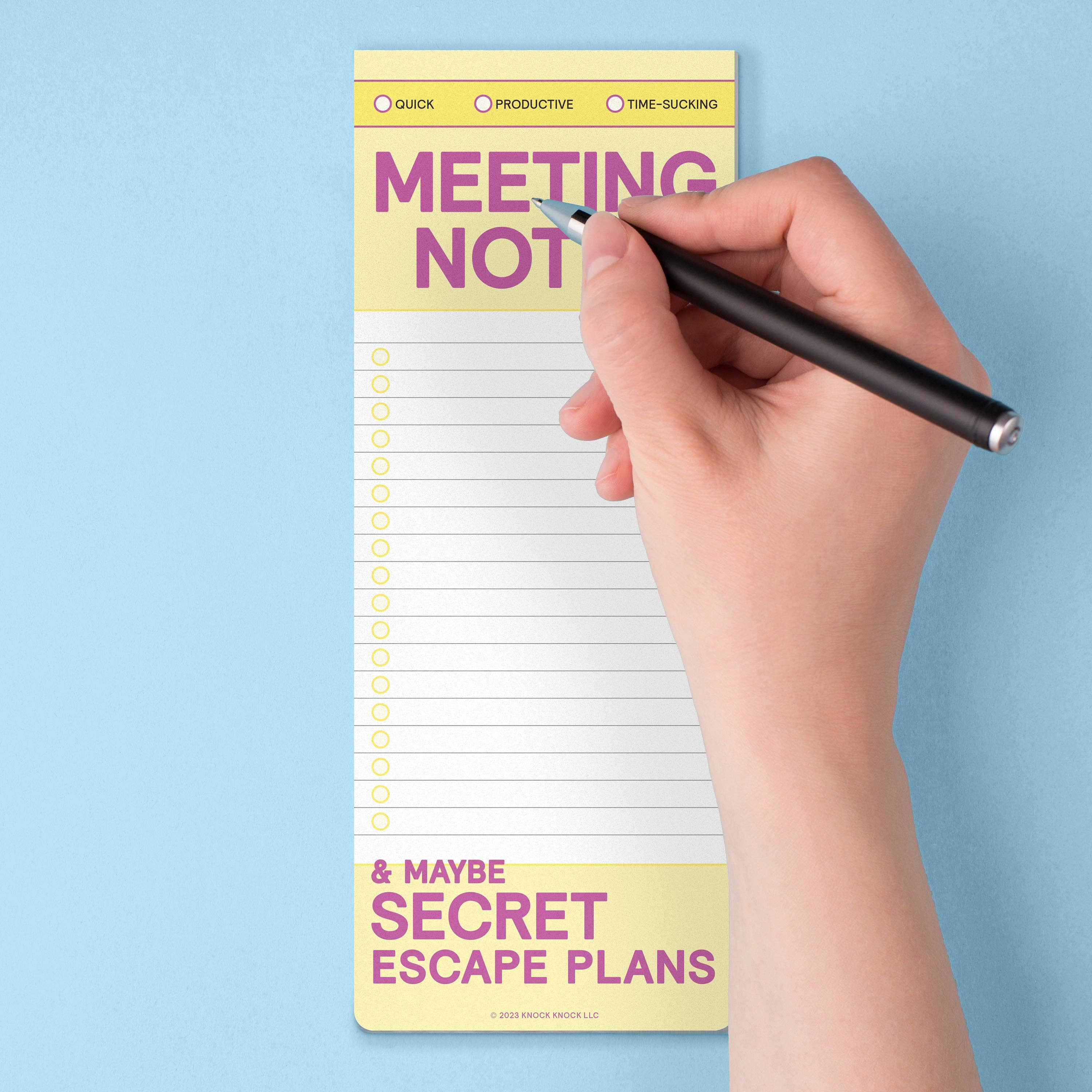 Knock Knock Meeting Notes Make-a-List Pads