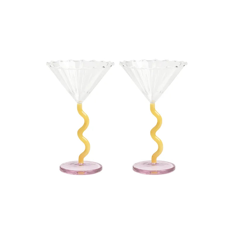 Curve Champagne Coupe Set of 2