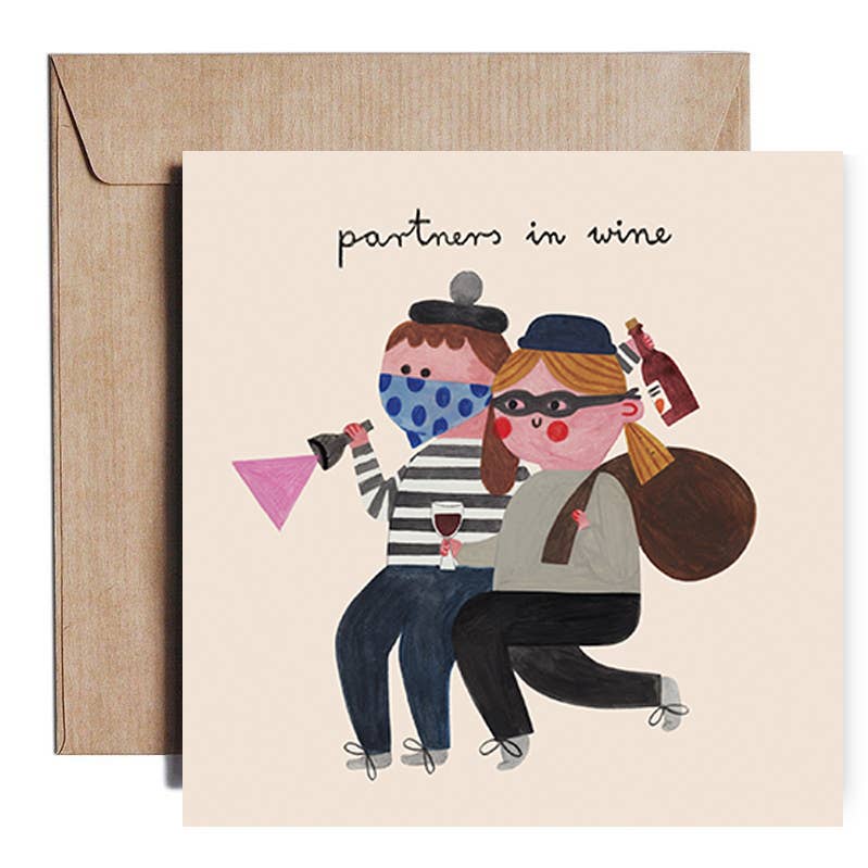 PARTNERS IN WINE card