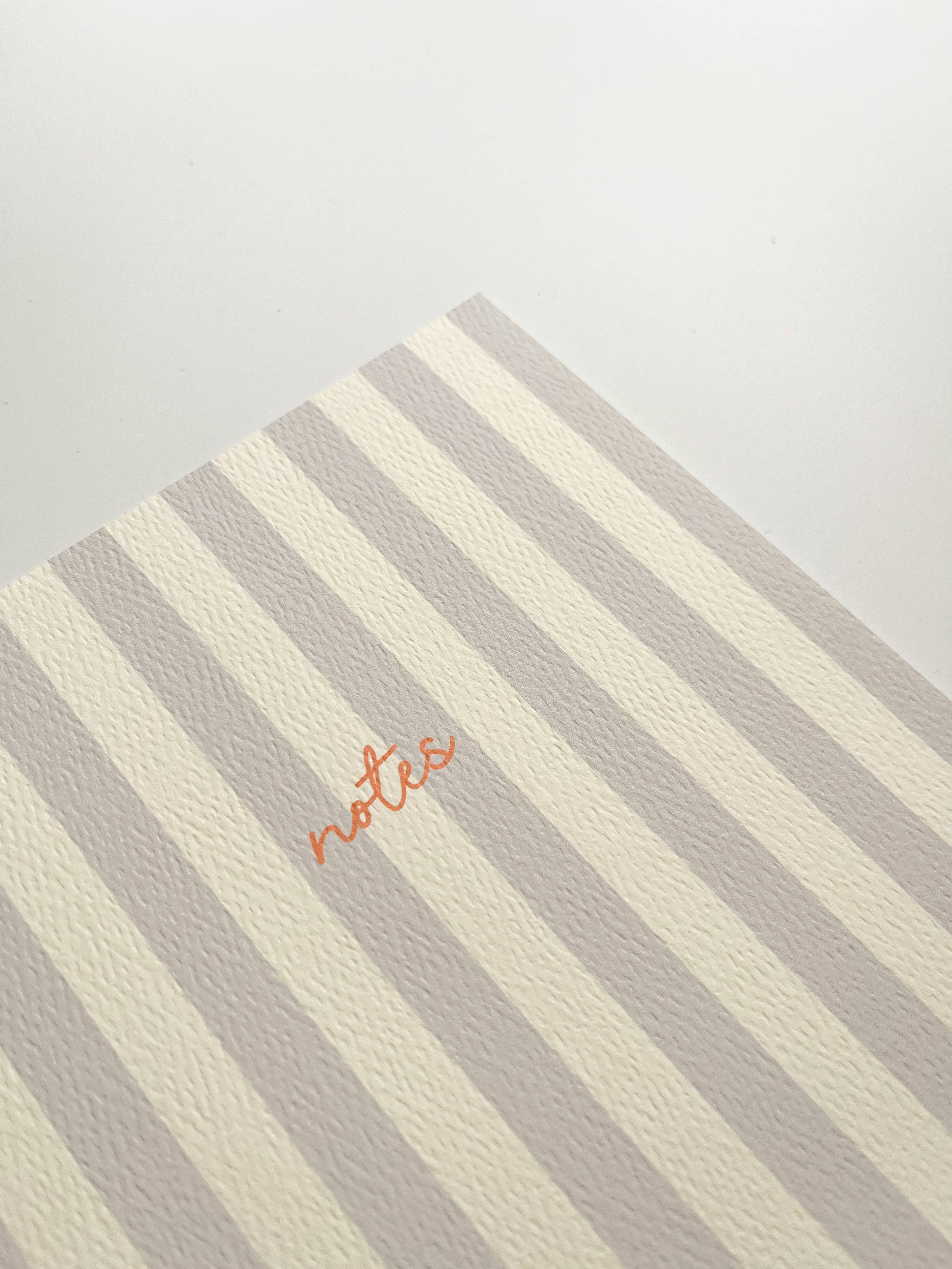 Striped Notebook with Contrast Color: A5 / Pink