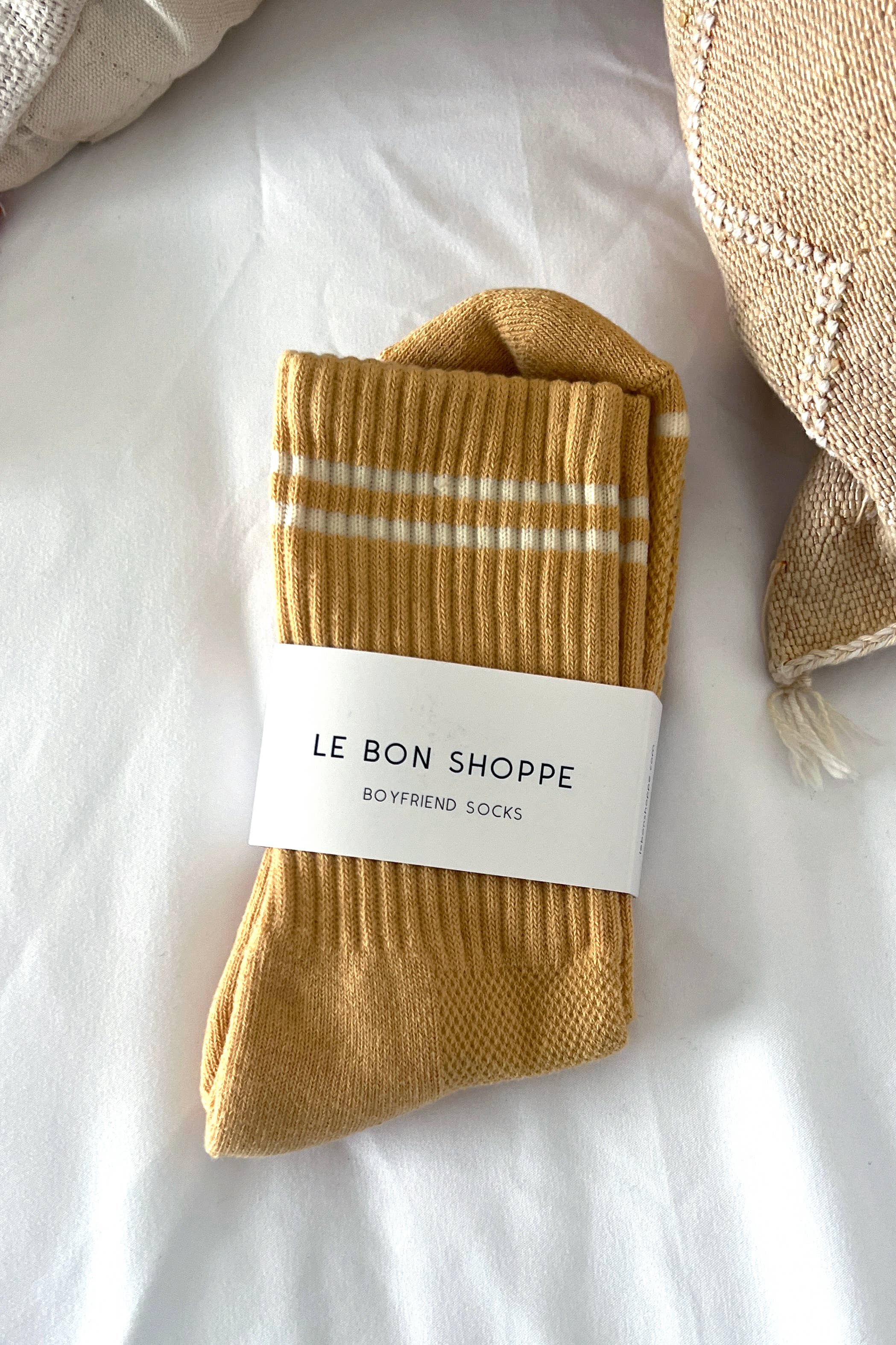 Le Bon Shoppe Boyfriend Socks: Butter