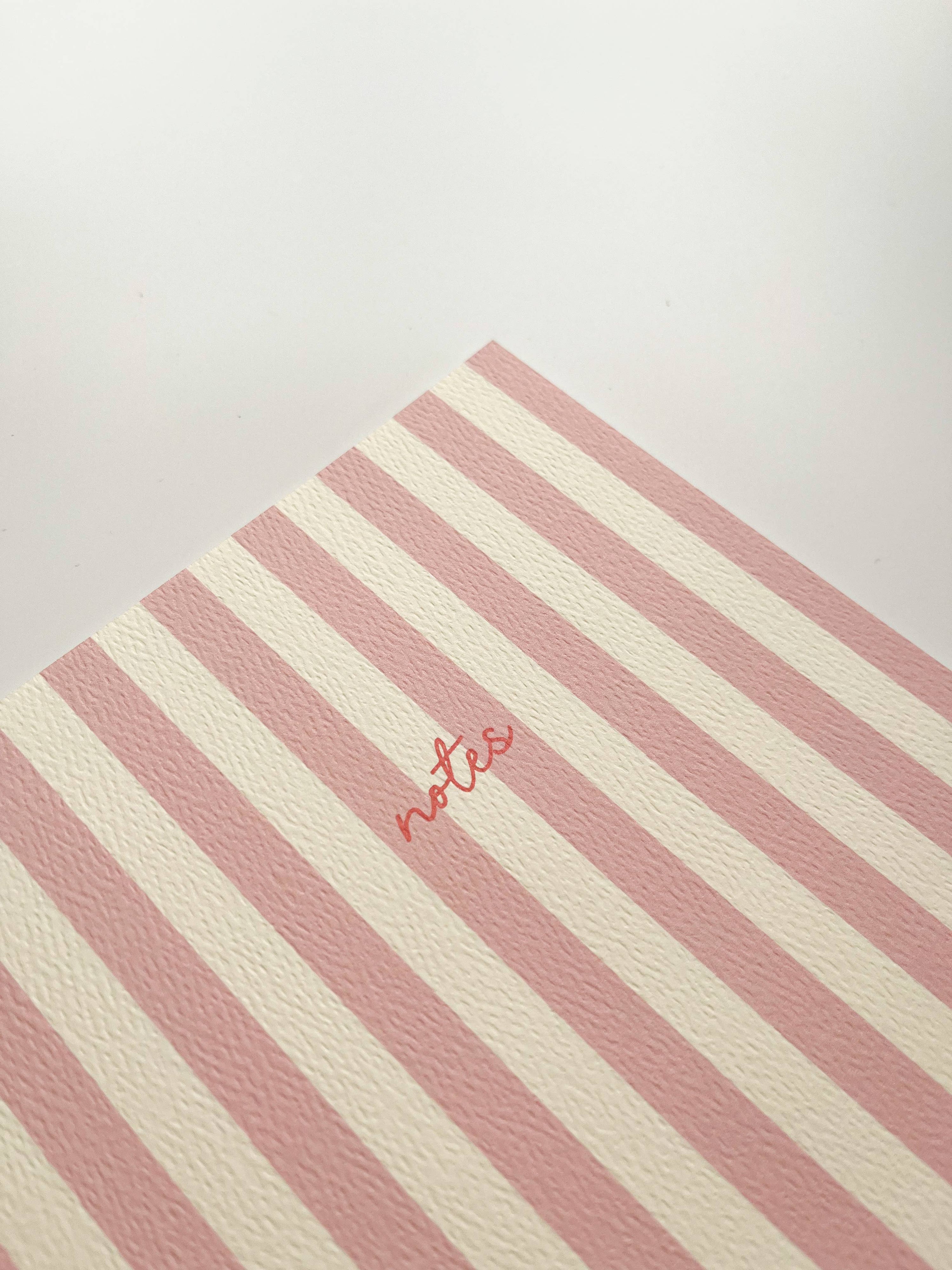 Striped Notebook with Contrast Color: A5 / Yellow