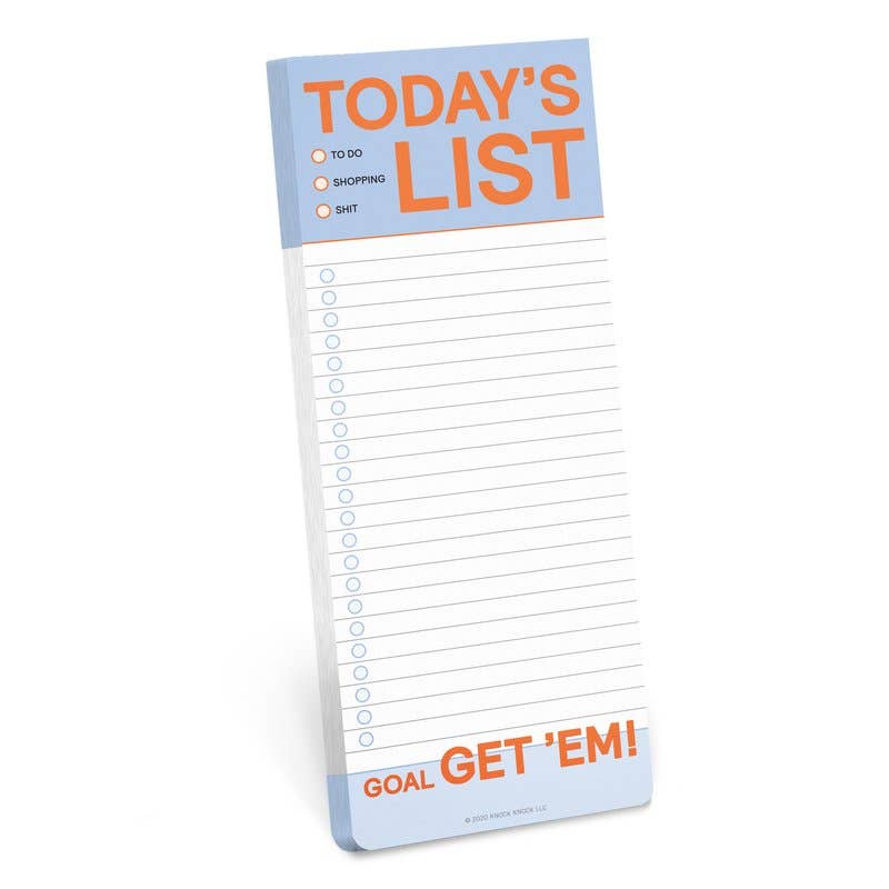 Knock Knock Today's List Make-a-List Pads