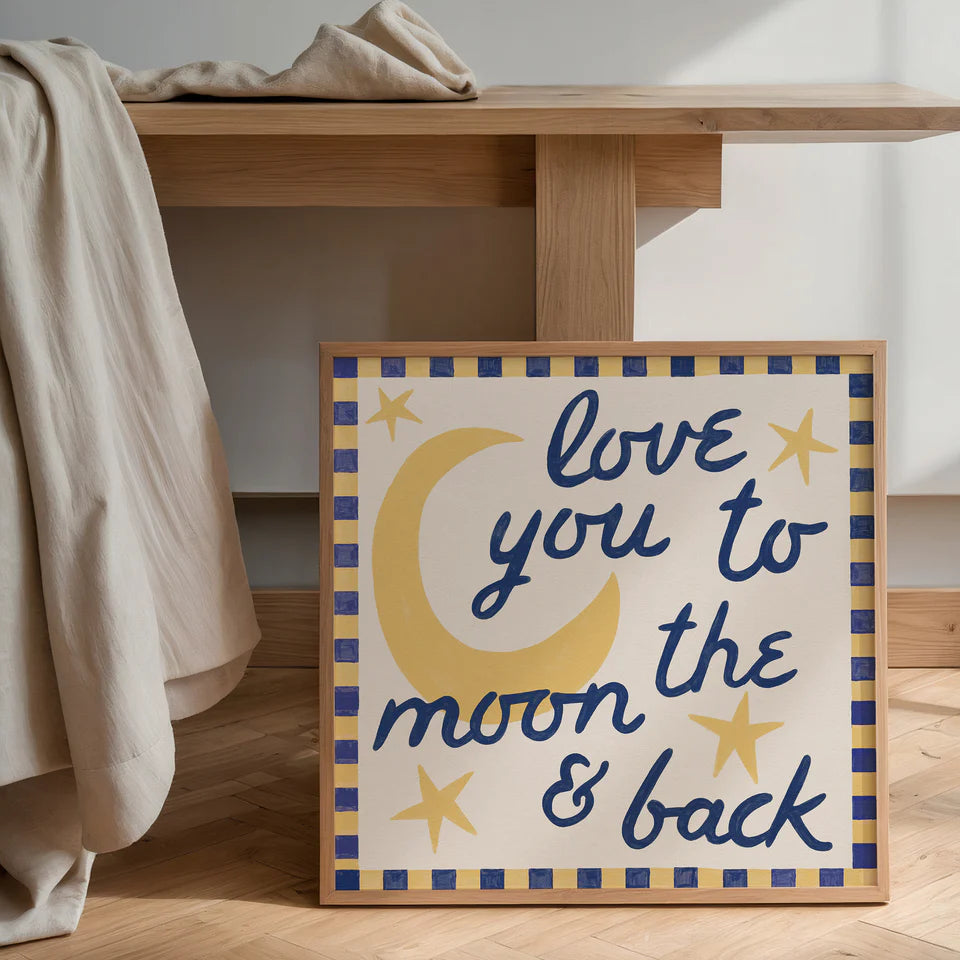 Moon & Back Print