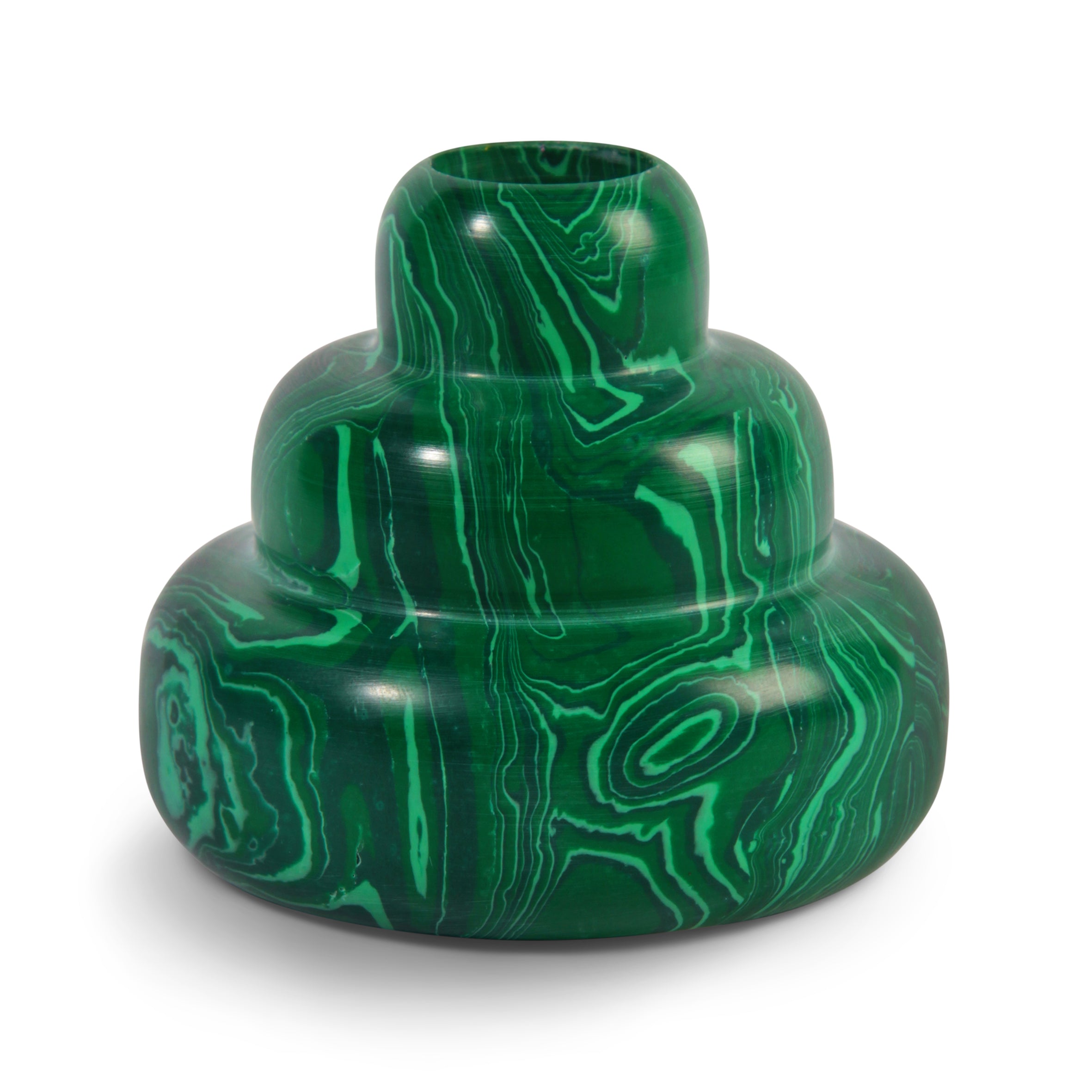 Malachite Marble Candle Holder