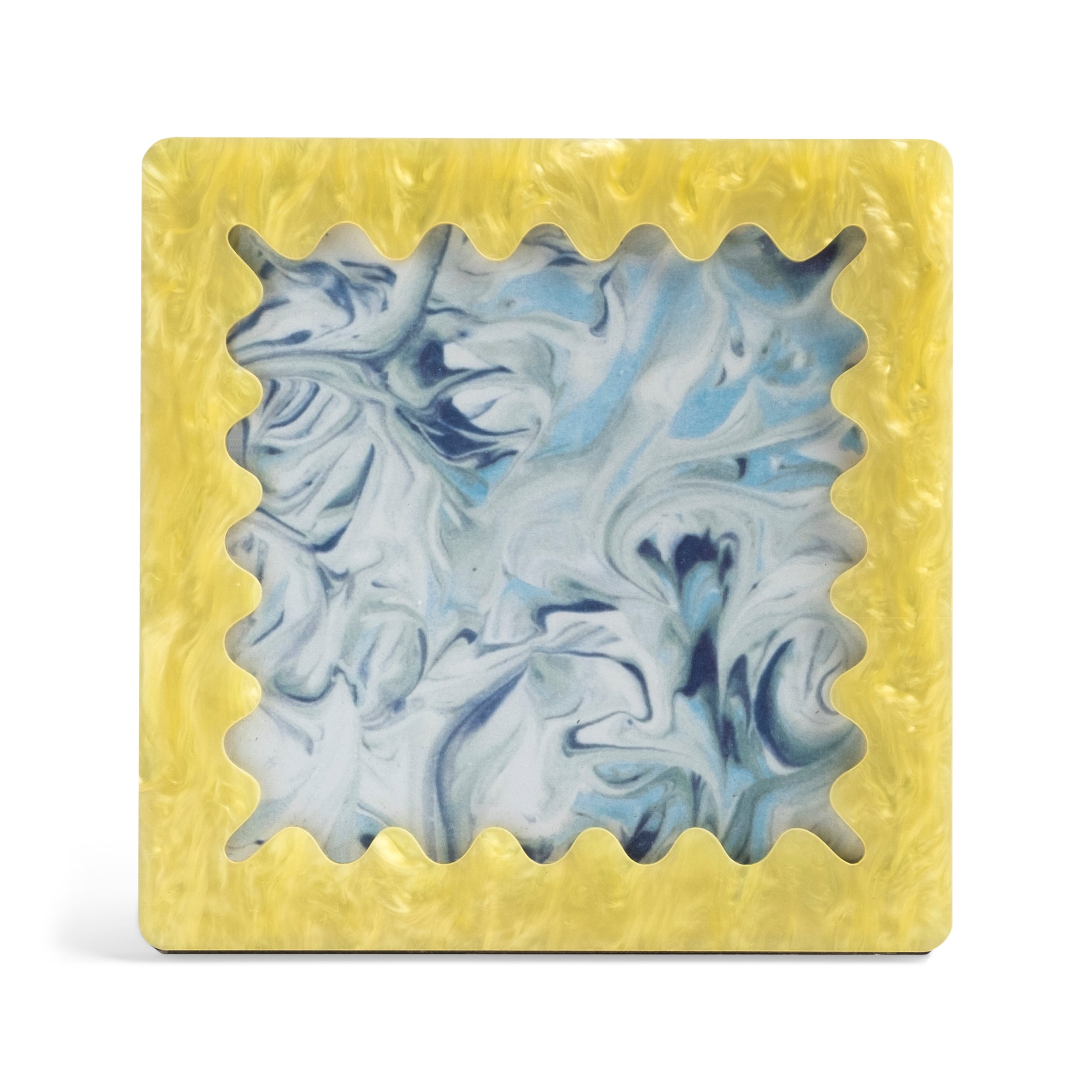 Wavy Photo Frame Yellow