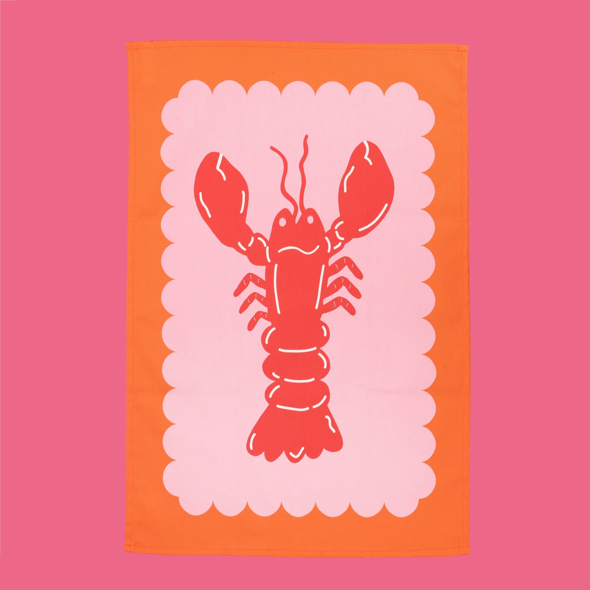 Lobster Scallop Tea Towel