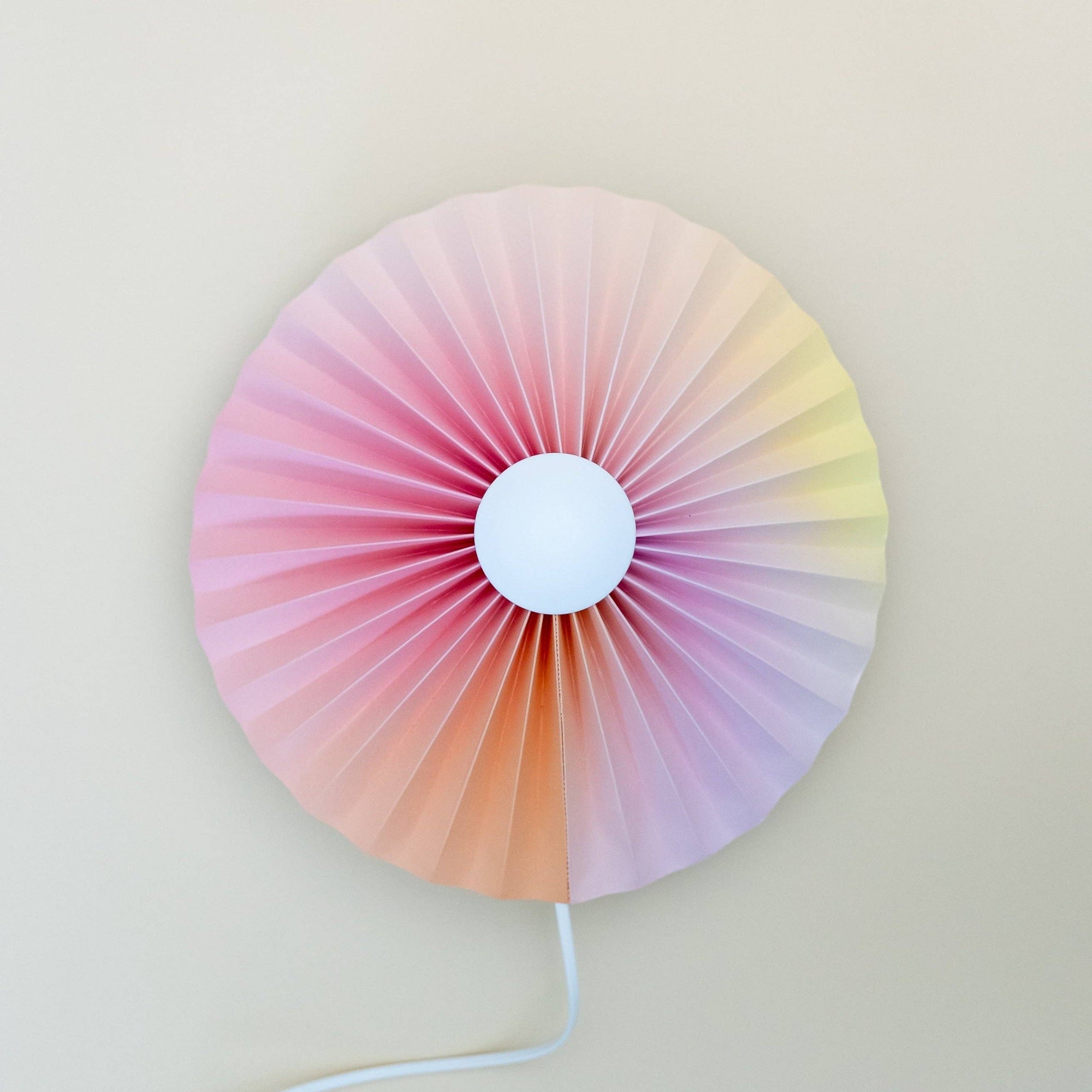 Pretty in Pinks - Pleated Wall Lamp