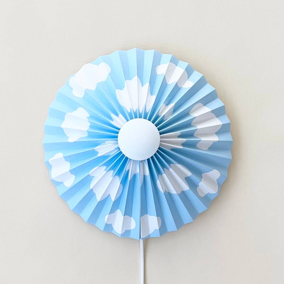 Head in the Clouds - Pleated Wall Lamp