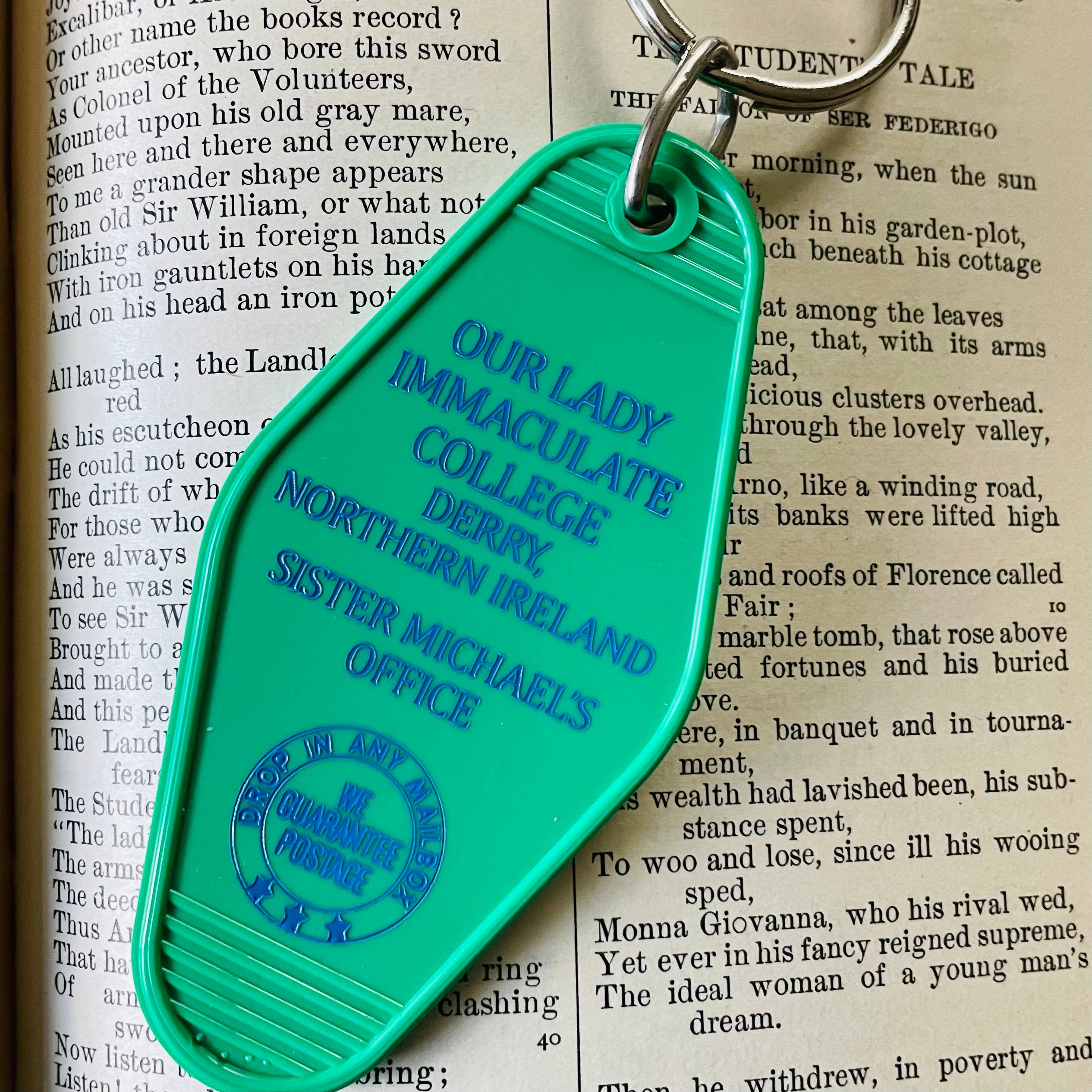 Motel Key Fob - Derry Girls Our Lady Immaculate College