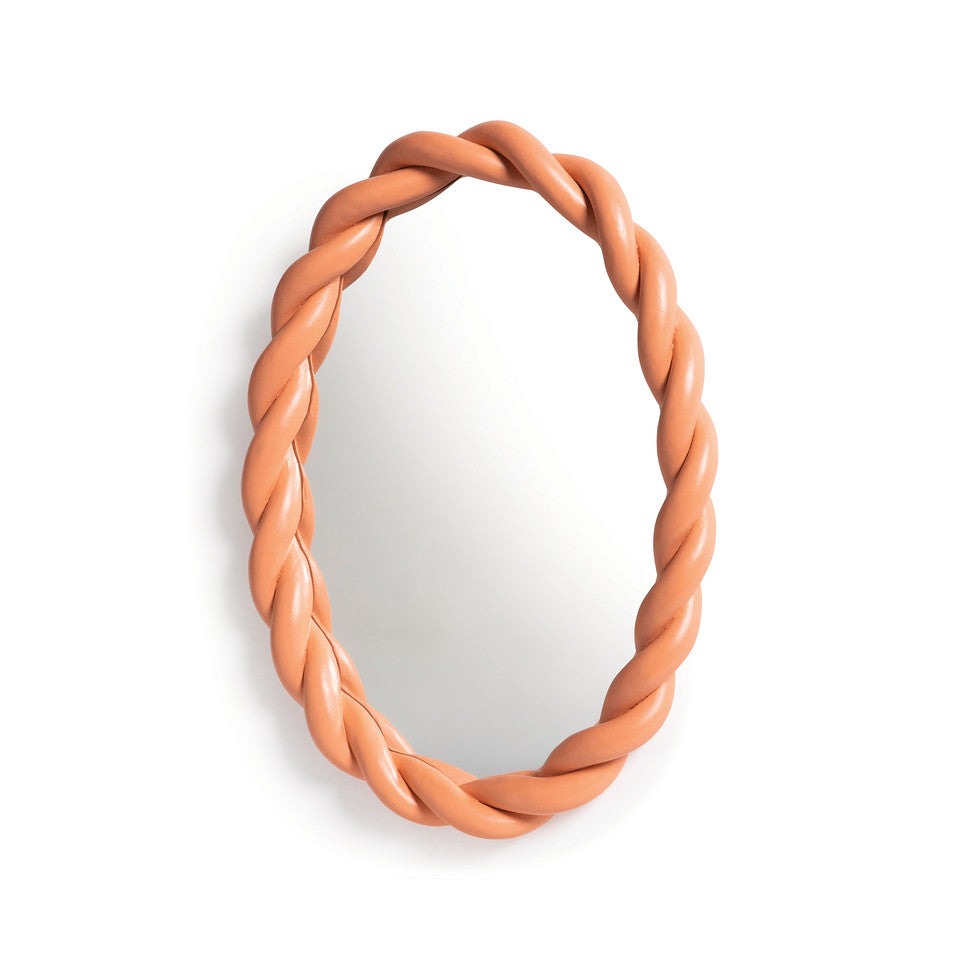 Braid Mirror Peach